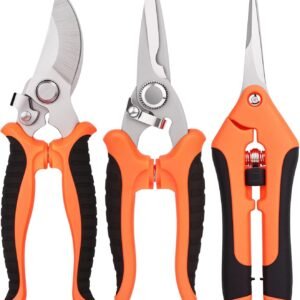 3 pcs garden shears Stainless steel Gardening scissors Pruning shears for gardening For pruning scissors flowers fruit trees