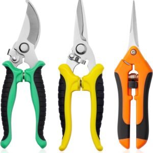Garden Pruning Shears 3 Pack Gardening Shears Garden Scissors Stainless Steel Plant Flower Scissors Clippers Pruning Shears tijeras de jardinería